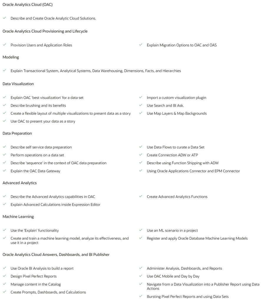Oracle 1Z0-1041-23 Exam Topics