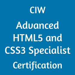 CIW Advanced HTML5 and CSS3 Specialist Certification