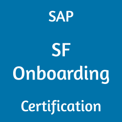 SAP SF Onboarding Certification