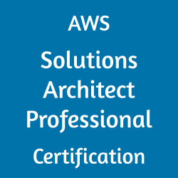 Image with text 'AWS Solutions Architect Professional Certification' on a blue background.