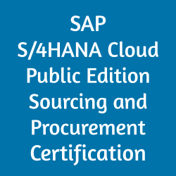 SAP S/4HANA Cloud Public Edition Sourcing and Procurement Certification