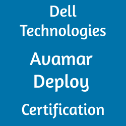 An image with solid blue color written text on it Dell Technologies Avamar Deploy Certification for D-AV-DY-23 Exam