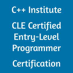 C++ Institute CLE Certified Entry-Level Programmer Certification CLE-10-01 Exam