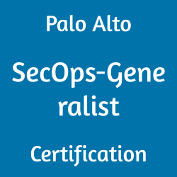 Palo Alto SecOps-Generalist certification
