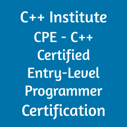 CPE-20-01 CPE - C++ Certified Entry-Level Programmer Certification