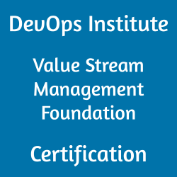 Animated image showing a moving banner with the text: "Explore Exam Topics & Useful Questions to Pass the DevOps Institute Value Stream Management Foundation Exam."