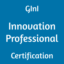 Image with text 'GInI Innovation Professional Certification' on a blue background.