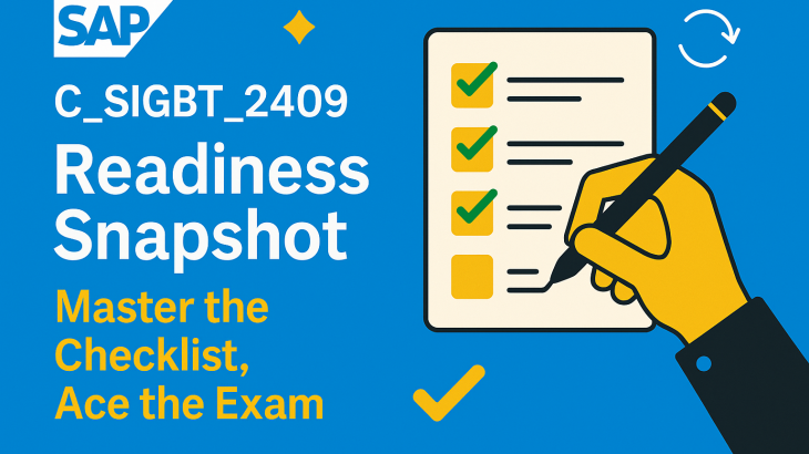 SAP C_SIGBT_2409 Readiness Snapshot — Master the Checklist, Ace the Exam