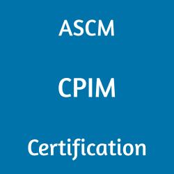 ASCM CPIM Certification text on blue background