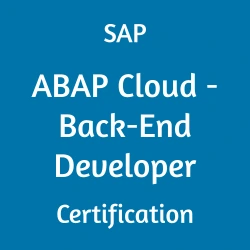 C_ABAPD_2507 SAP ABAP Cloud - Back-End Developer Certification