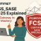 Illustration featuring a professional holding a laptop with text “Fortinet FCSS_SASE_AD-25 Explained: Your Gateway to SASE Mastery” and a Fortinet Certified SASE Specialist badge.