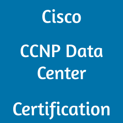 Cisco CCNP Data Center Certification text on a blue background