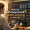 A focused professional analyzes a complex digital dashboard displaying machine learning model metrics, symbolizing the mastery of SAS Supervised Machine Learning for the A00-406 exam.