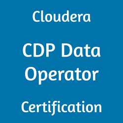 Cloudera CDP Data Operator Certification title on blue background