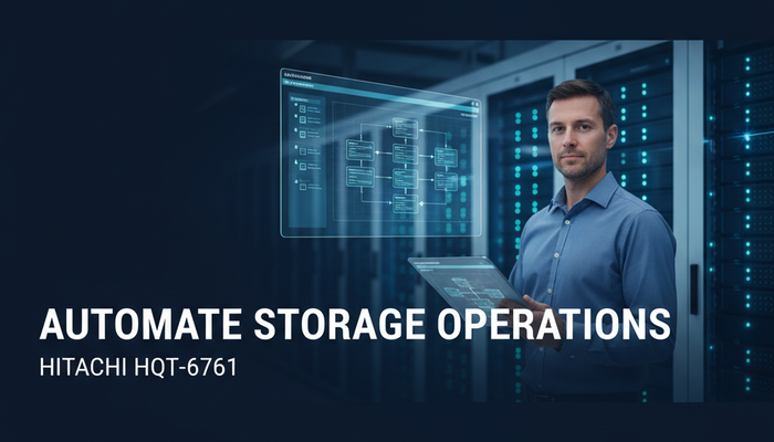 Hitachi HQT-6761 storage administration automation certification banner