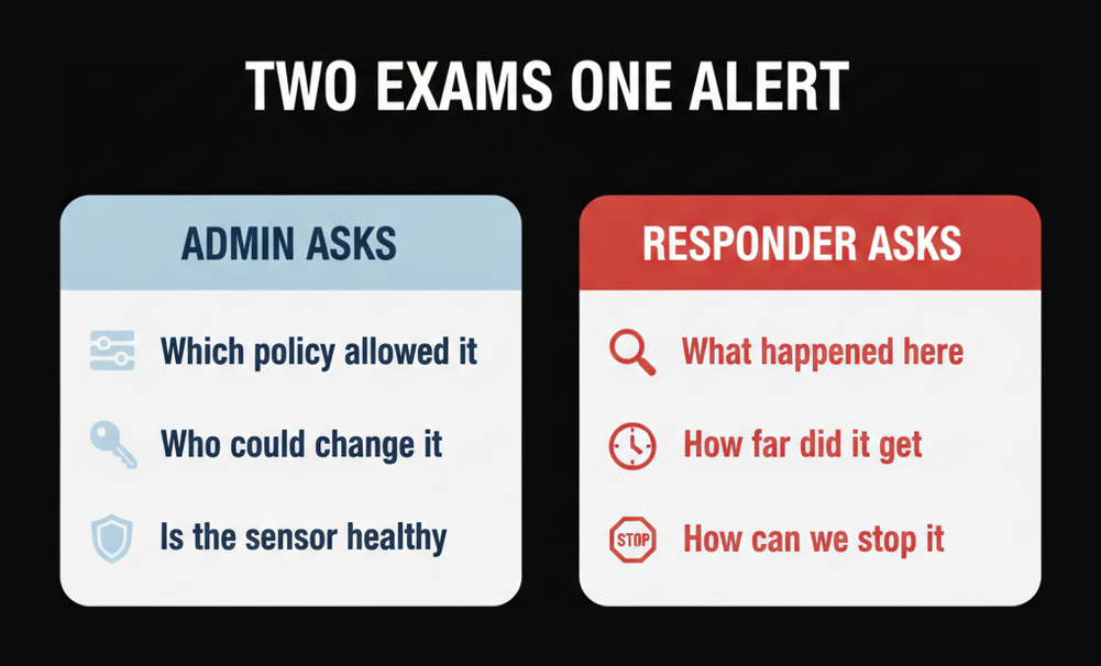 The questions the CrowdStrike Falcon Administrator exam asks compared with the Responder exam
